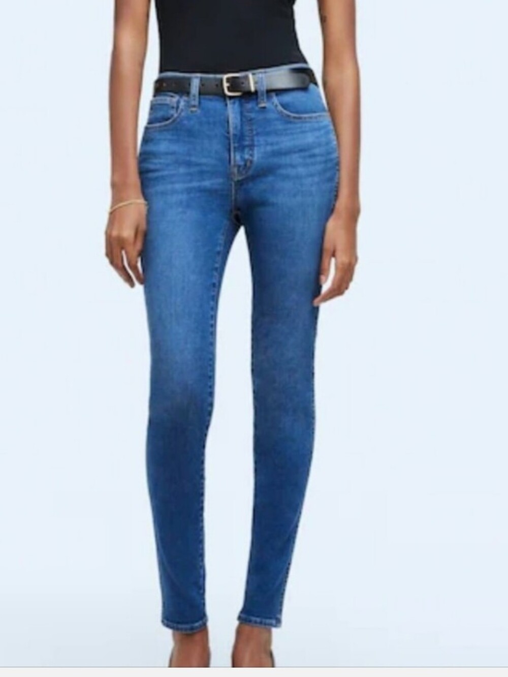 Madewell Skinny Jeans 10" Roadtripper High Rise Size 28 Dark Blue